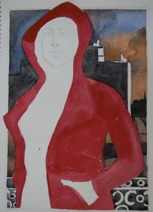 Creation of Red girl: Step 2